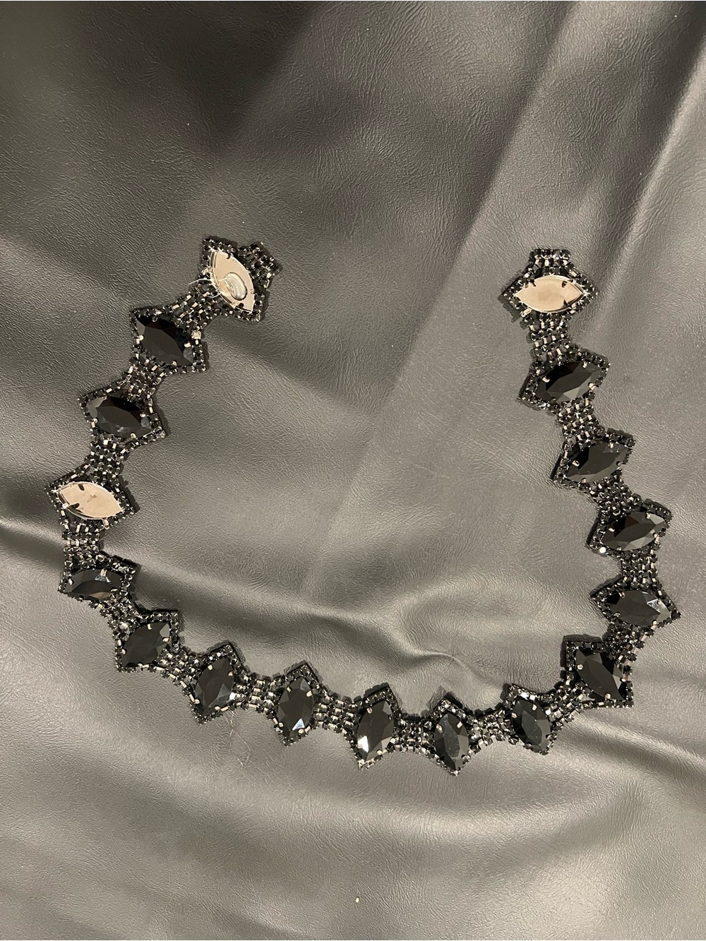 Elegant Black Crystal Statement